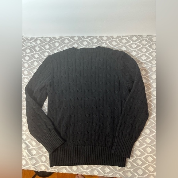 Polo Ralph Lauren Boy’s Cable Knit Sweater Size 8 in Polo Black - Picture 3 of 10